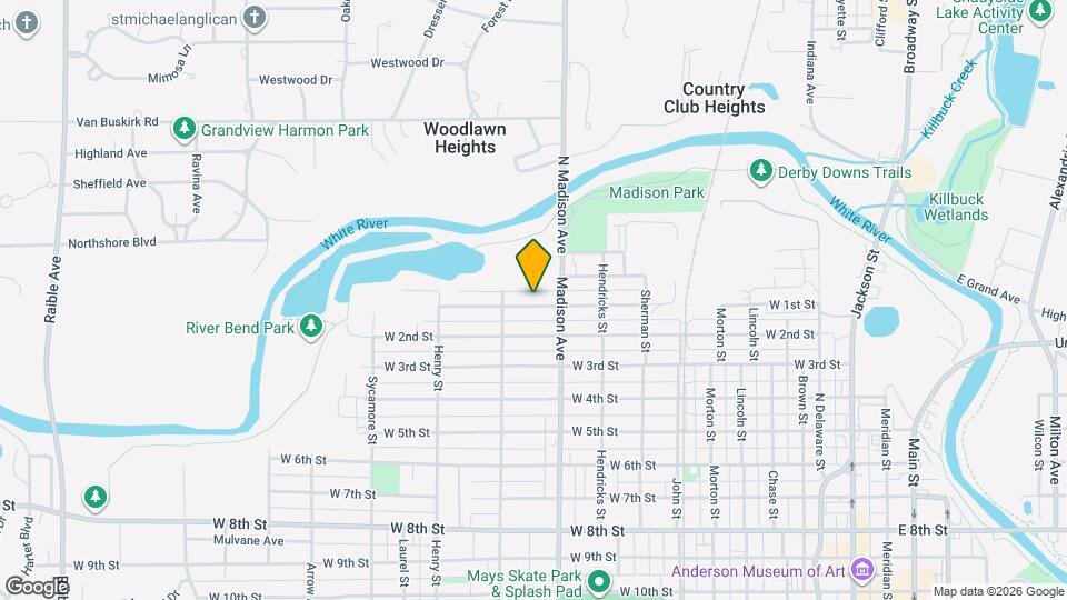 1022 W 1st St Map and Location Details