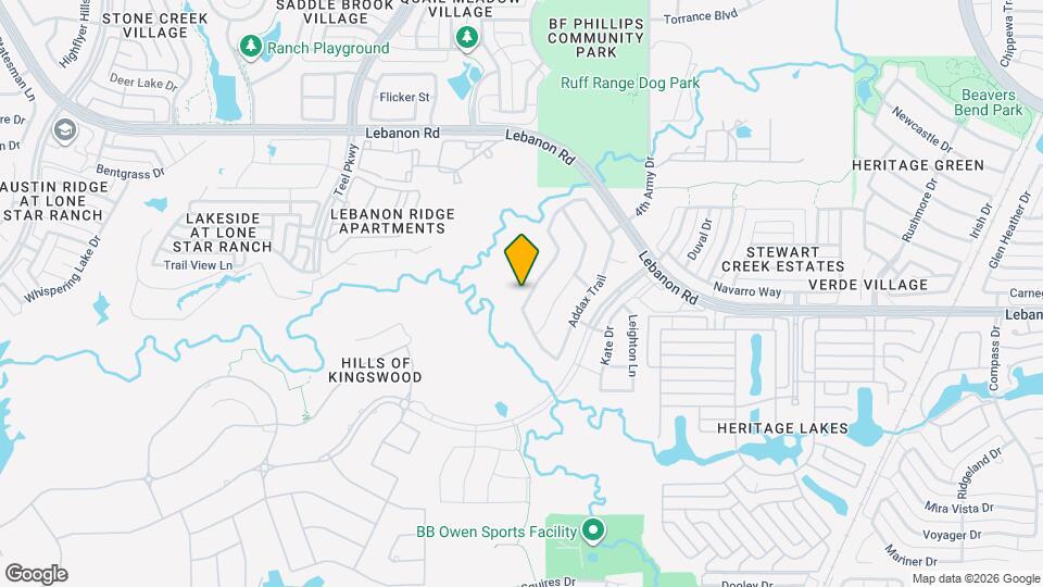 4381 Hartebeest Trail Map and Location Details