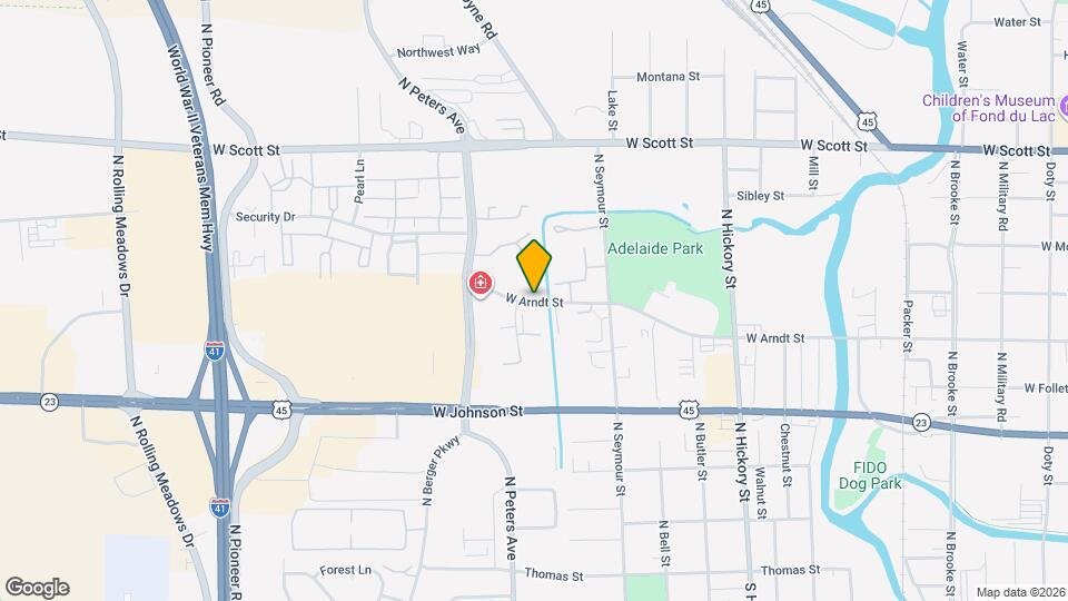 597 W Arndt St Map and Location Details