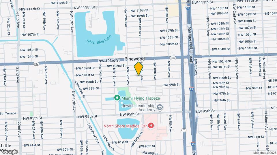 1124 NW 100th Ter Map and Location Details