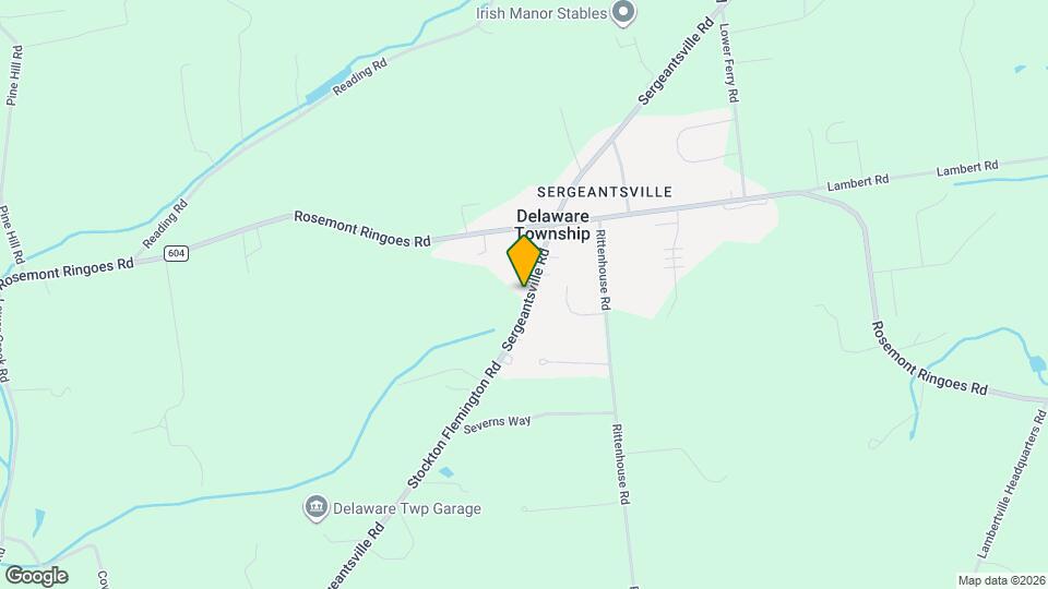 766 Sergeantsville Rd Map and Location Details