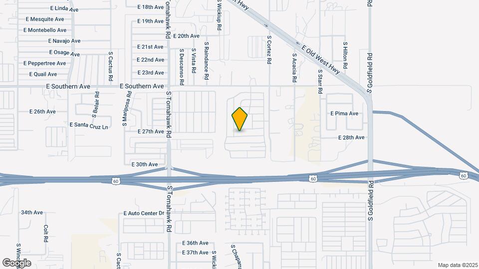 2162 E Cochise Ave Mapa y Detalles de la Ubicación