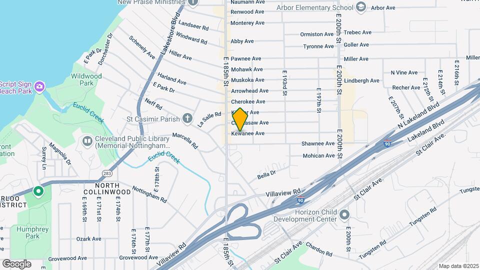 18606 Kewanee Ave Map and Location Details