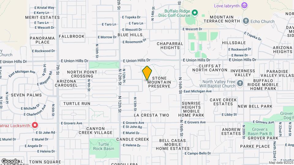18233 N 13th Pl Map and Location Details
