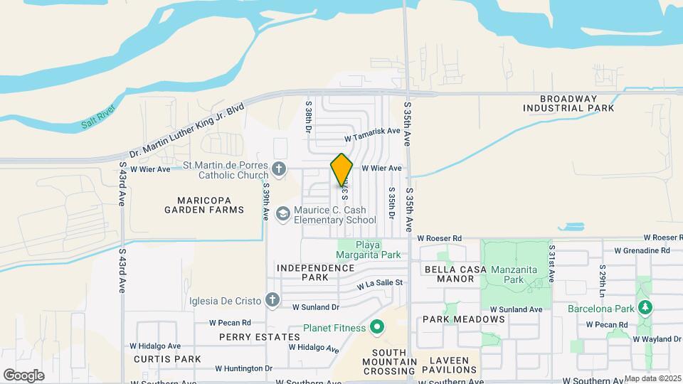 4832 S 37th Ave Map and Location Details