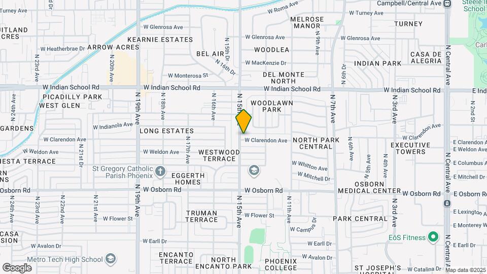 1416 W Clarendon Ave, Unit 2 Mapa y Detalles de la Ubicación