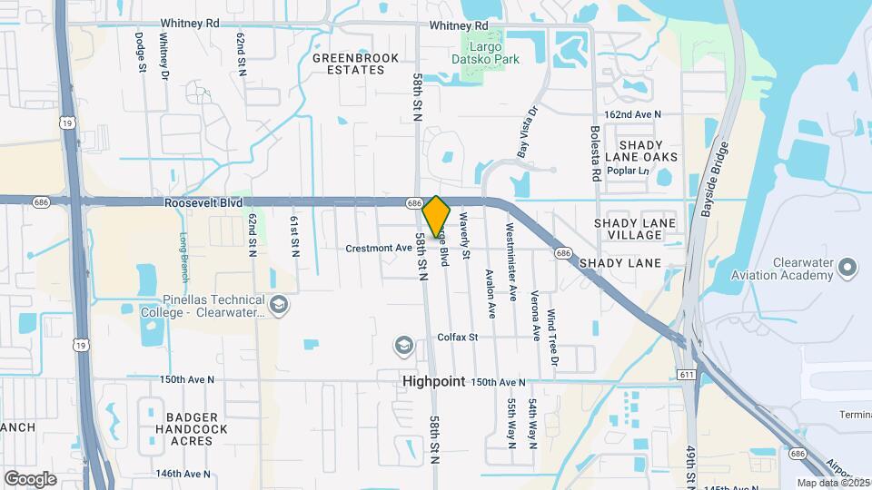 5763 Crestmont Ave Map and Location Details