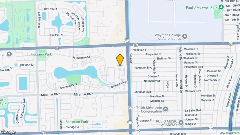 8041 SW 21st Ct Map and Location Details