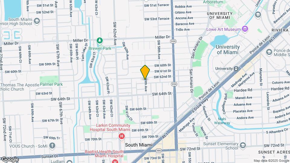 5901 SW 62nd Terrace Map and Location Details