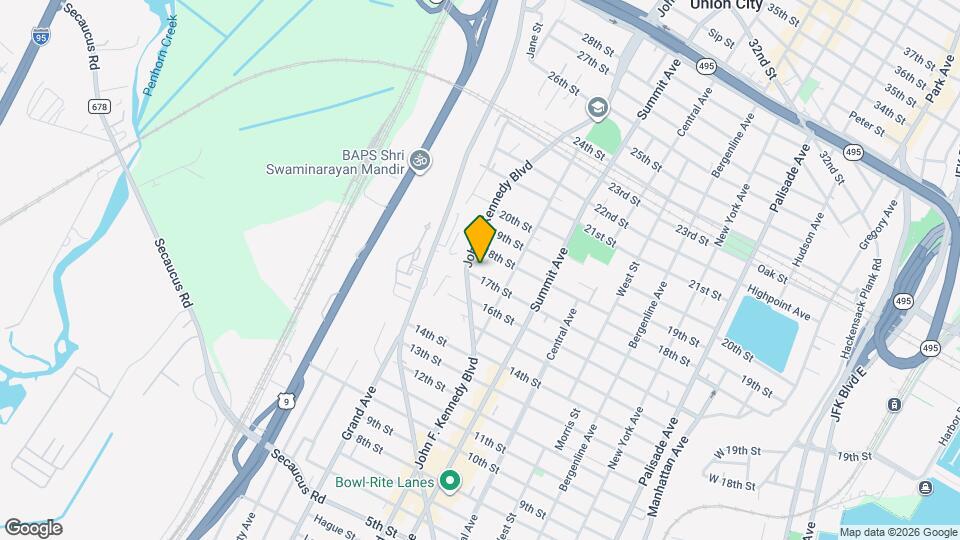 926 17th St Map and Location Details