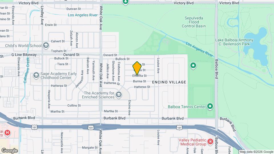 17434 Emelita St Map and Location Details