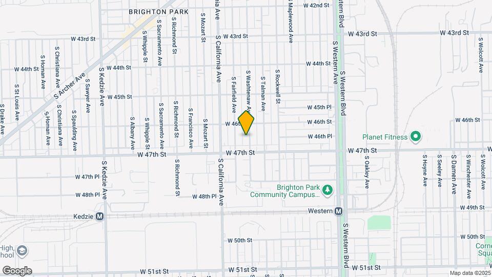 4630 S Washtenaw Ave. Map and Location Details