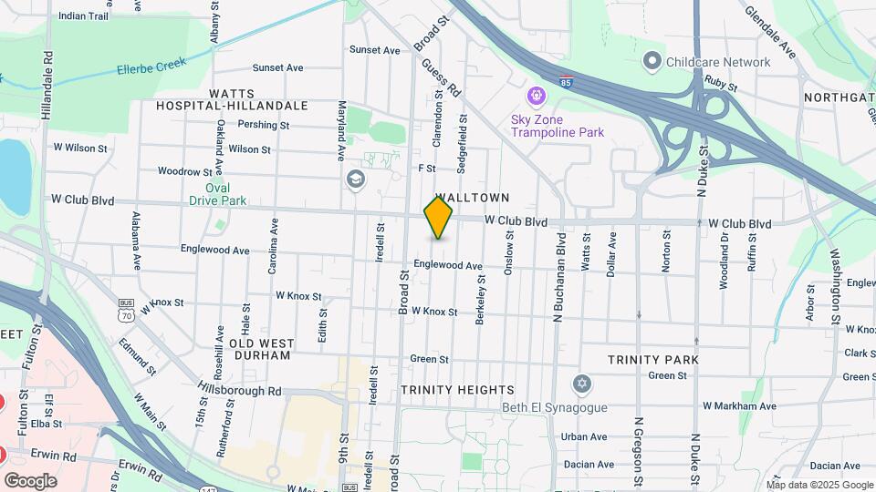 1108 Clarendon St Map and Location Details