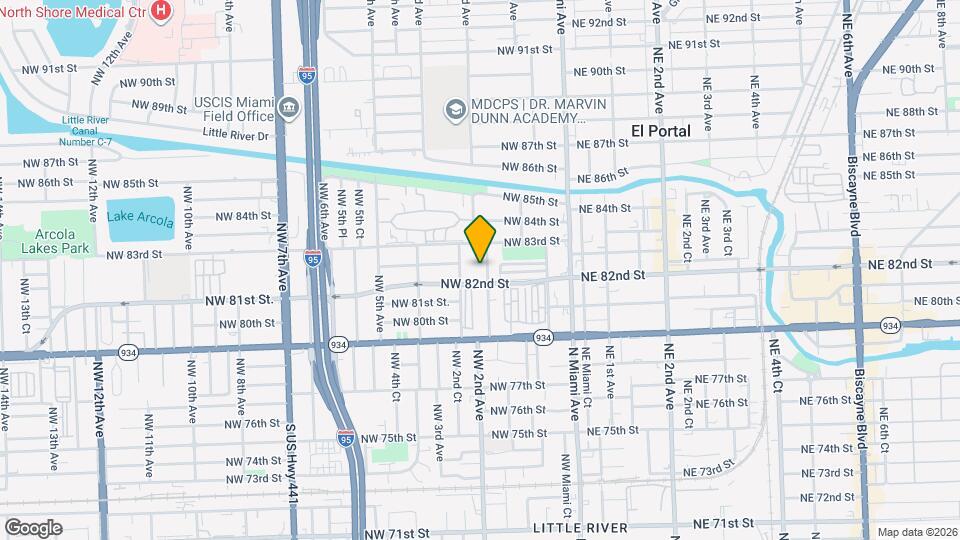 8240 NW 1st Pl Map and Location Details
