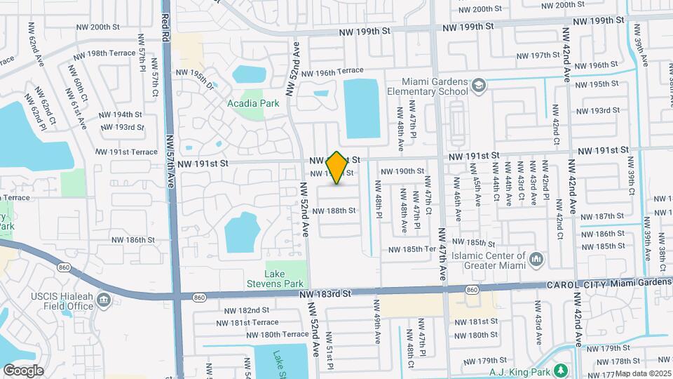 5002 NW 189th Terrace Map and Location Details