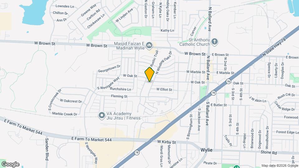 105 S Winding Oaks Dr Map and Location Details