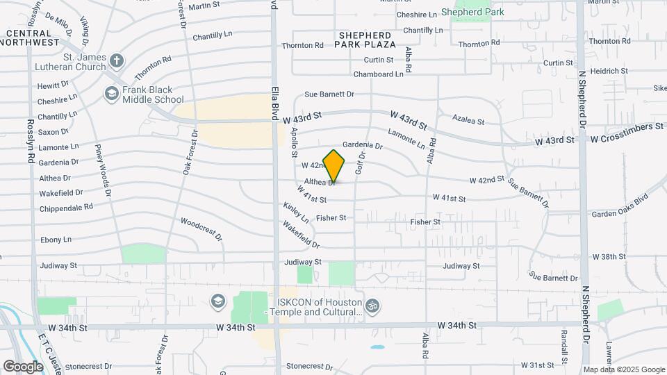 1027 Althea Dr Map and Location Details