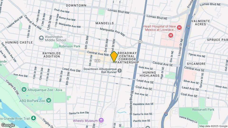 Gold Ave Lofts Map and Location Details