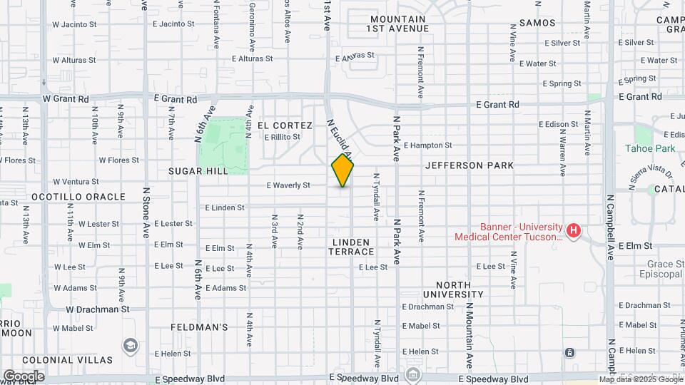 732 E Waverly St Mapa y Detalles de la Ubicación