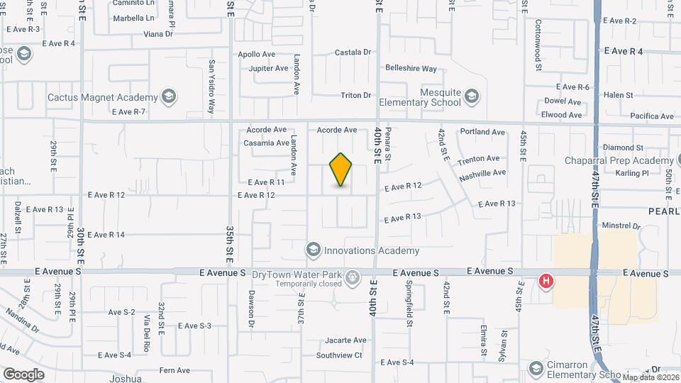 3805 E Ave R12 Map and Location Details