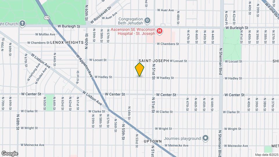 2776 N 53rd St, Unit Upper Map and Location Details