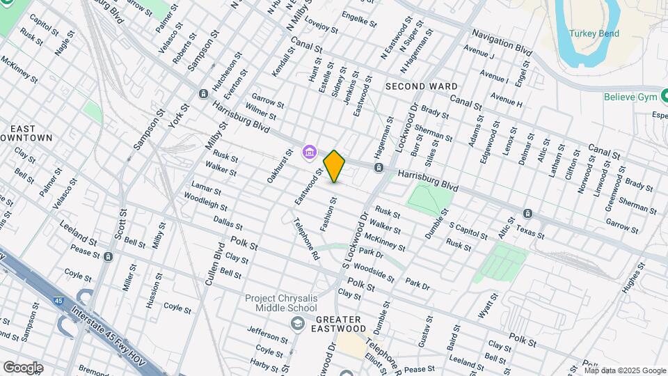 4445 Rusk St Map and Location Details