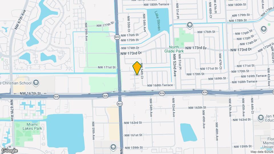 5453 NW 169th Terrace Map and Location Details