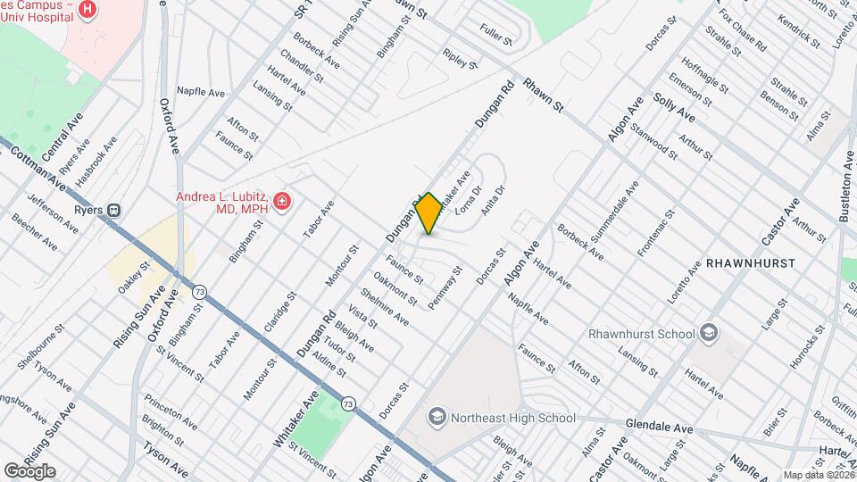 1405 Napfle Ave Map and Location Details