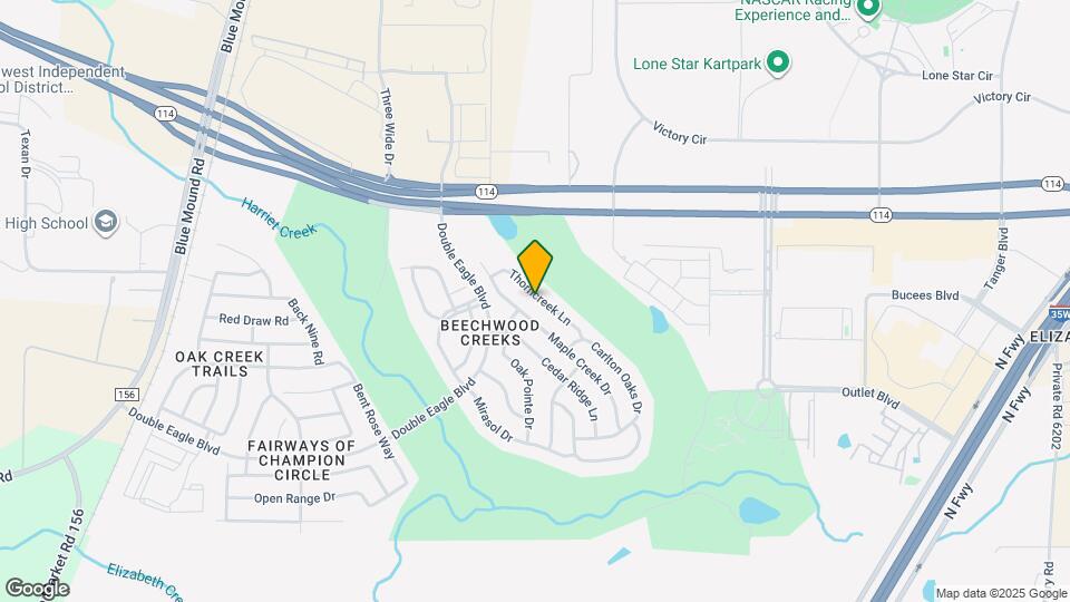 2756 Thorncreek Ln Map and Location Details