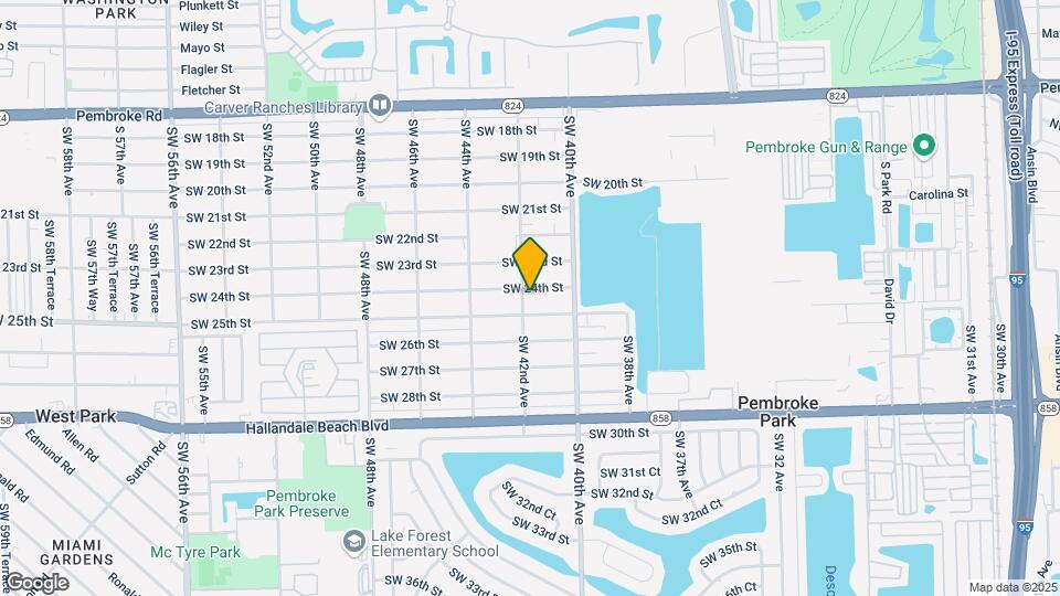 4152 Sw 24th St Mapa y Detalles de la Ubicación