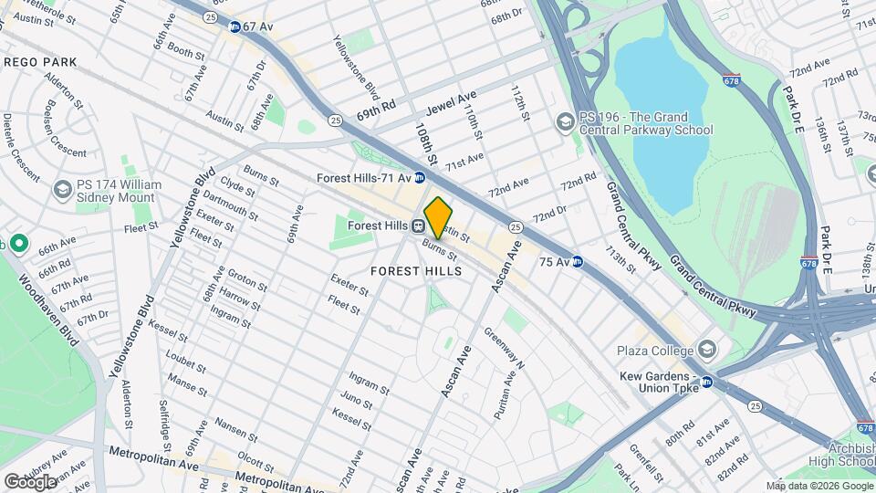 66-01 Burns St Map and Location Details