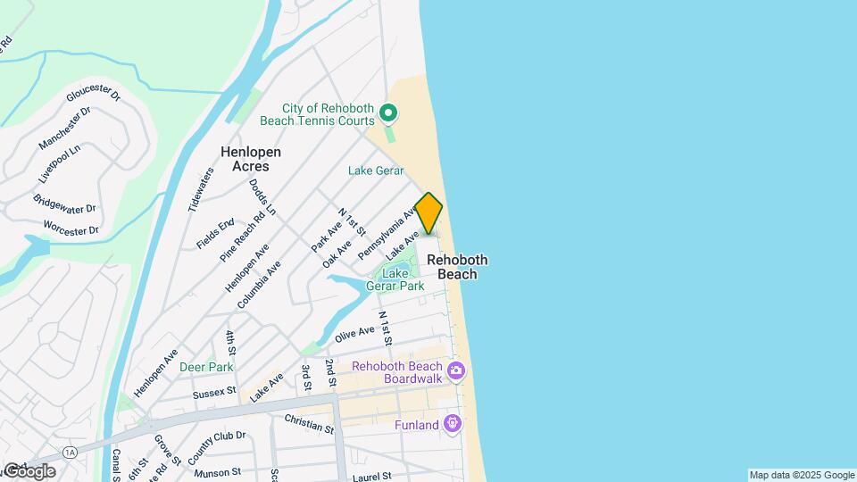 The Henlopen Condominium Map and Location Details