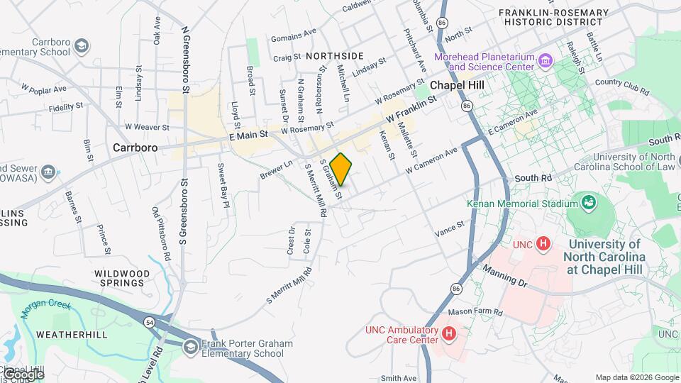 129 S Graham St Map and Location Details