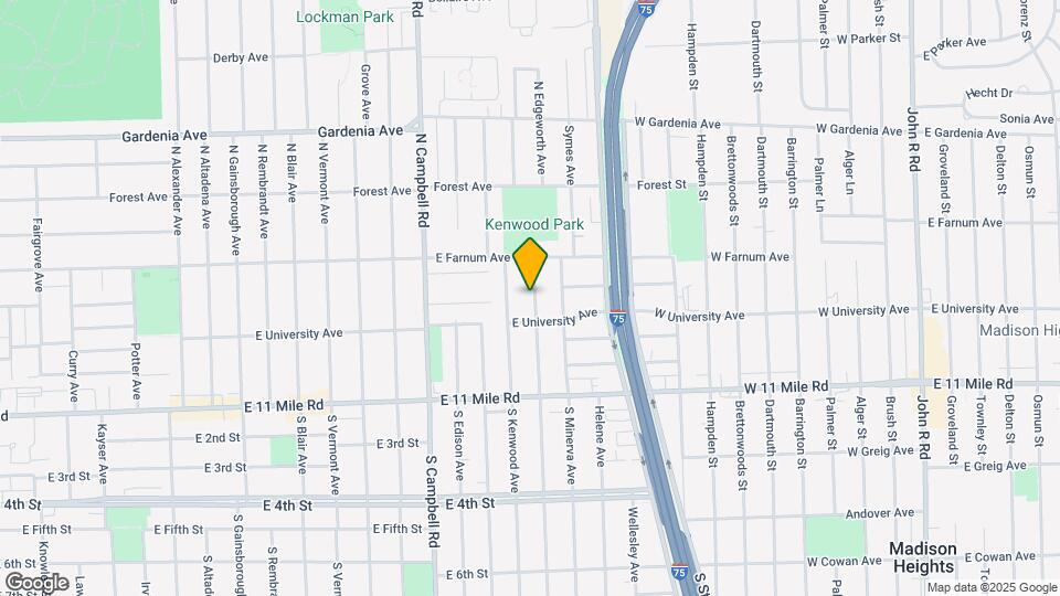 421 N Edgeworth Ave Map and Location Details