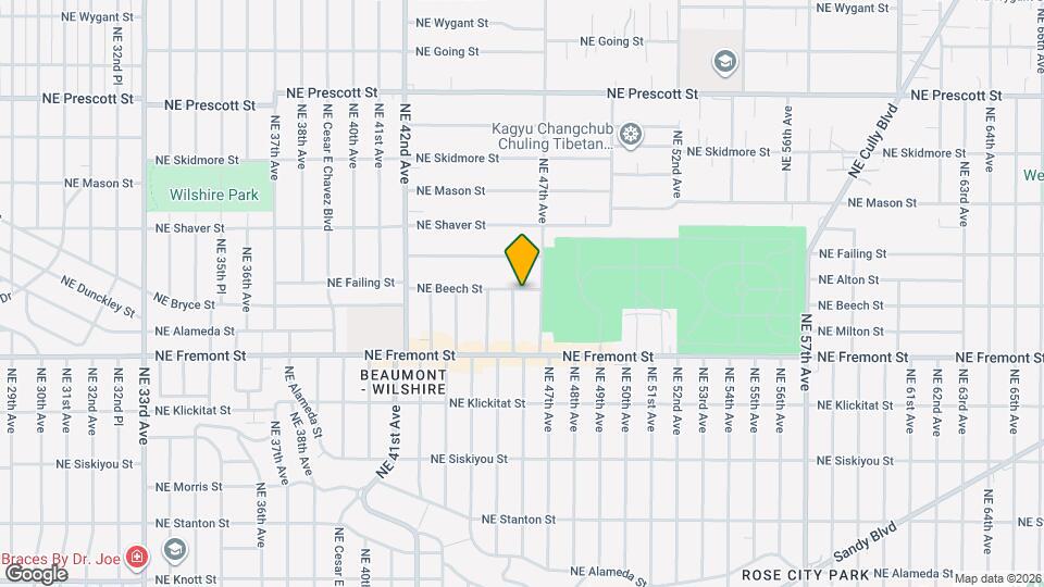 4608 NE Beech St Map and Location Details