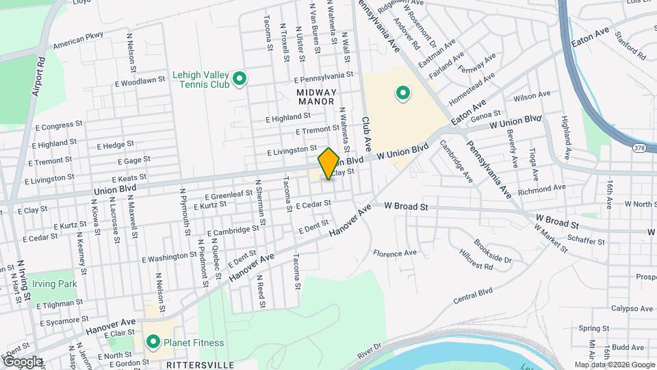 866 N Van Buren St Map and Location Details