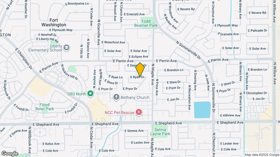 1863 E Ryan Ln Map and Location Details