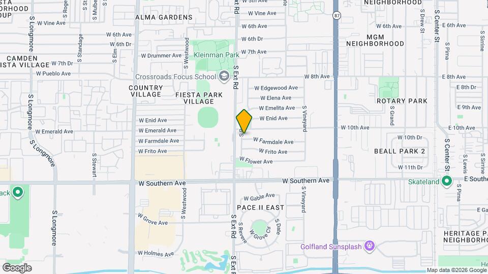 1021 S Revere, Unit 305 Map and Location Details