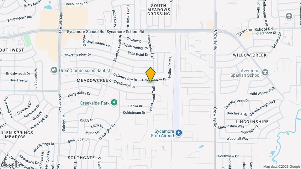 2504 Creekwood Ln Map and Location Details