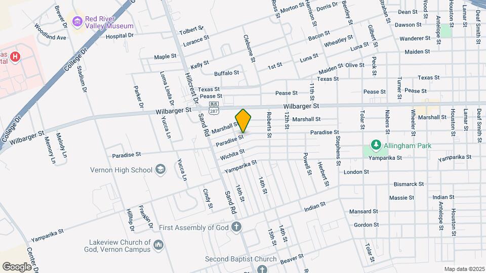 1428 Texas St Map and Location Details