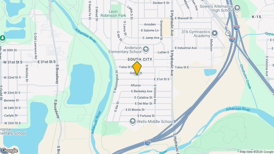 1238 E 31st St S Map and Location Details