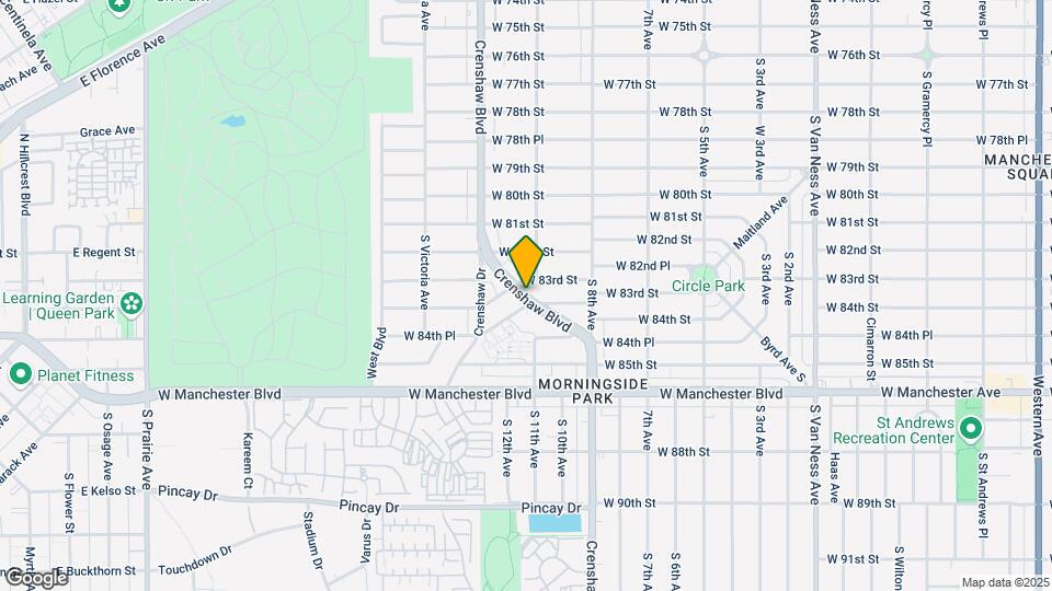 8308 Crenshaw Blvd Map and Location Details
