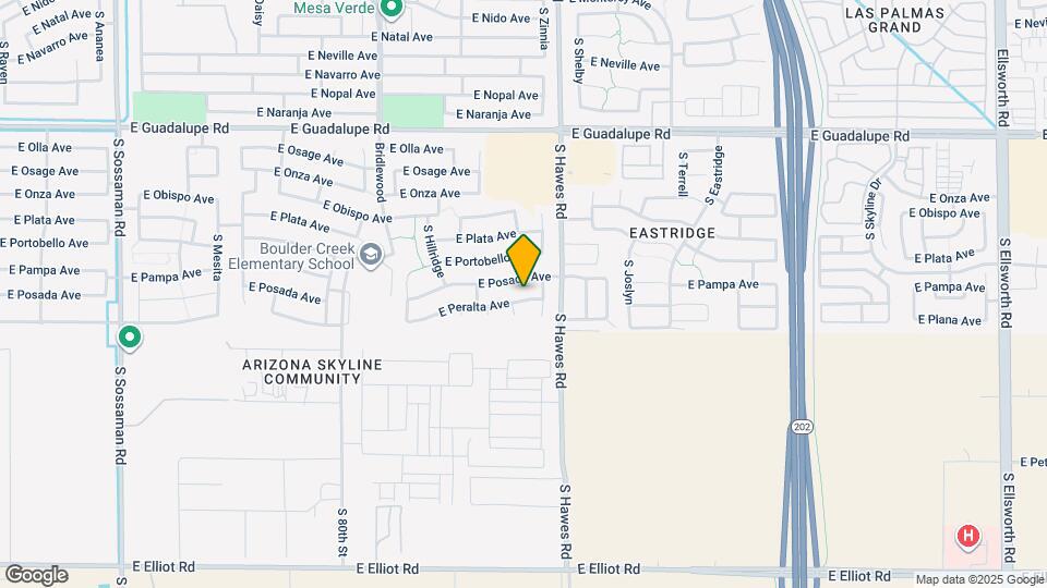 8318 E Peralta Ave Map and Location Details