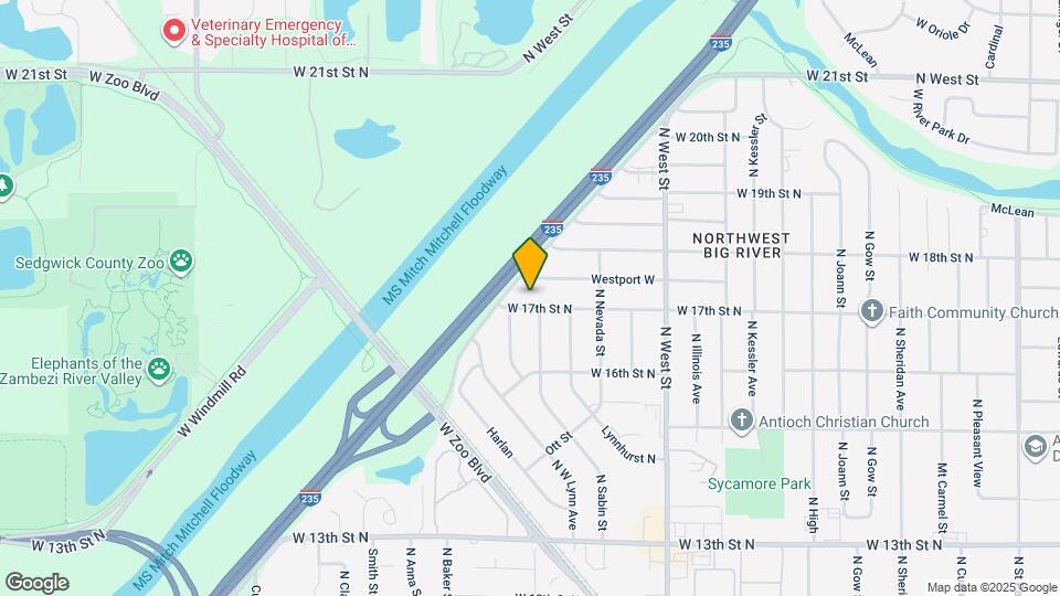 4406 W 17th St N Map and Location Details