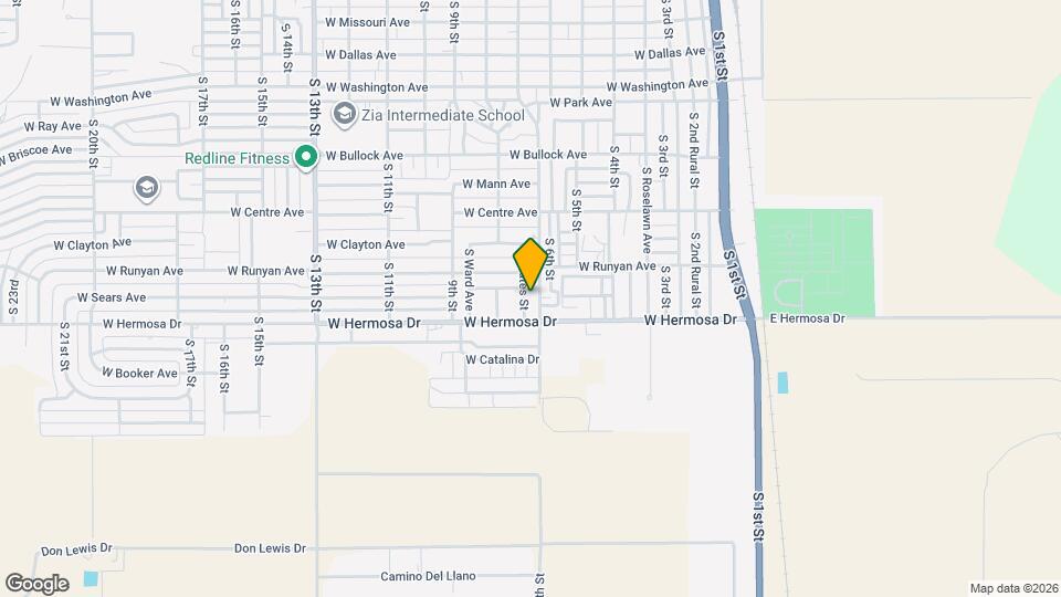 1107 S Yates St Map and Location Details