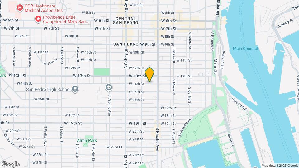 536 W 14th St Map and Location Details