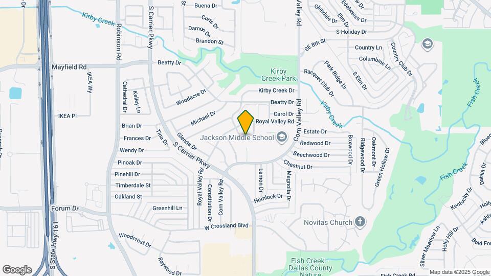 3521 Kirby Creek Dr Map and Location Details