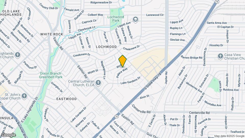 10833 Palace Way Map and Location Details