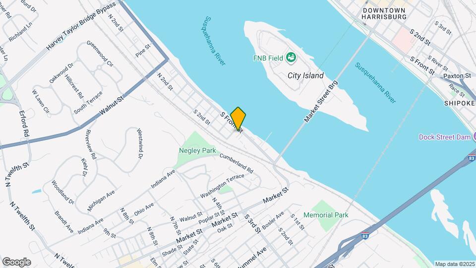 306 S Front St Map and Location Details