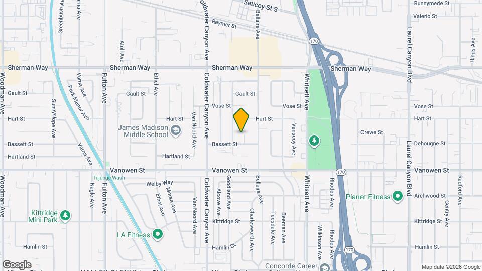 6921 Bluebell Ave Mapa y Detalles de la Ubicación